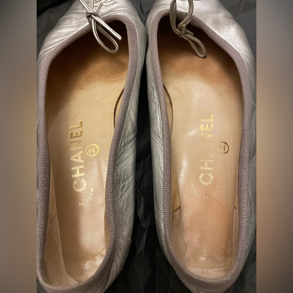 Chanel metallic ballet flats (resoled) - Picture 8 of 8